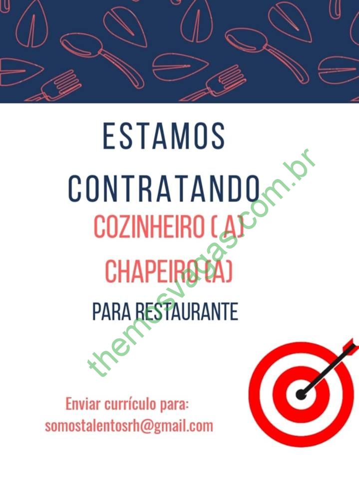 Cozinheiro E Chapeiro Para Restaurante Em Teresina Pi Themos Vagas