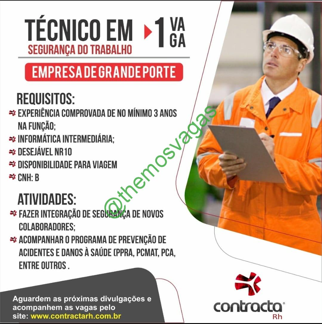 Tec em Segurança do Trabalho Teresina PI 01 vaga s Themos