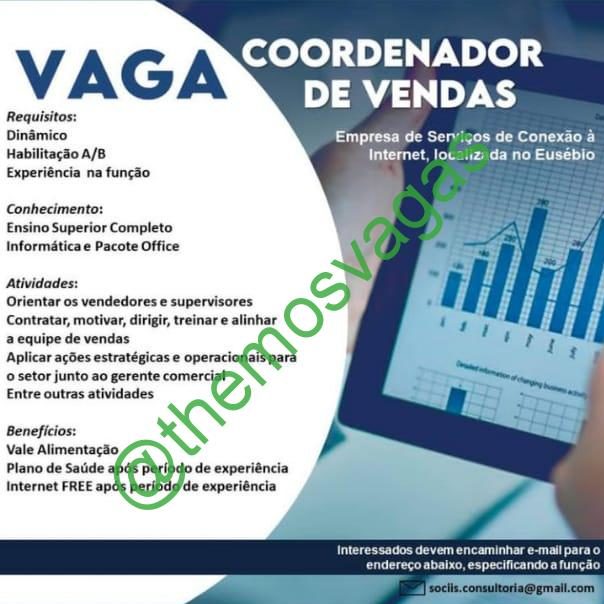 Coordenador De Vendas Fortaleza Ce Vagas Themos Vagas