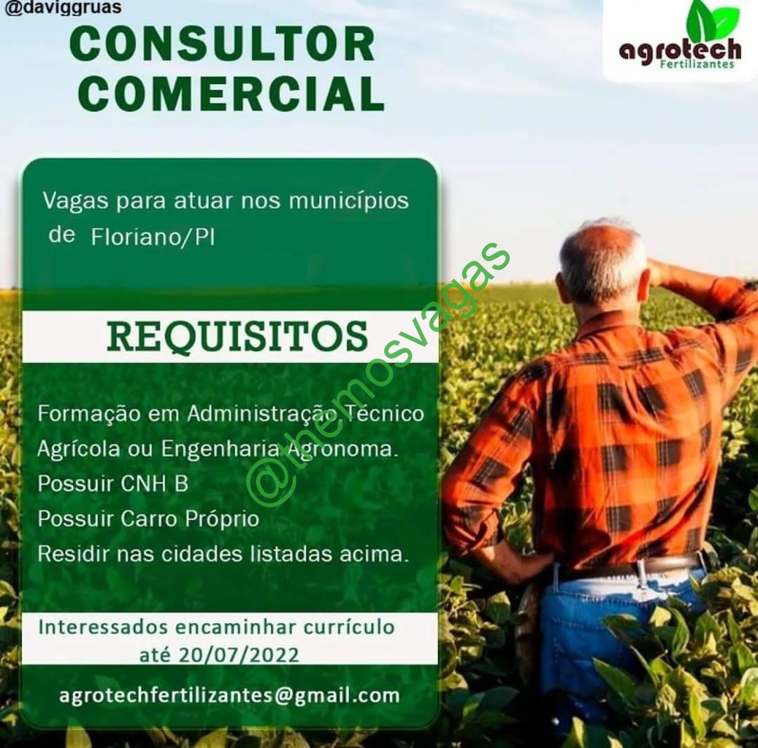 Consultor Comercial Floriano Pi Vaga S Themos Vagas