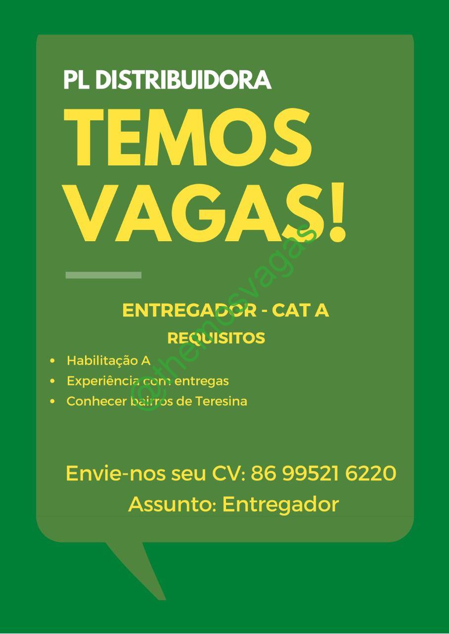 Entregador A Teresina Pi Vaga S Themos Vagas Empregos E