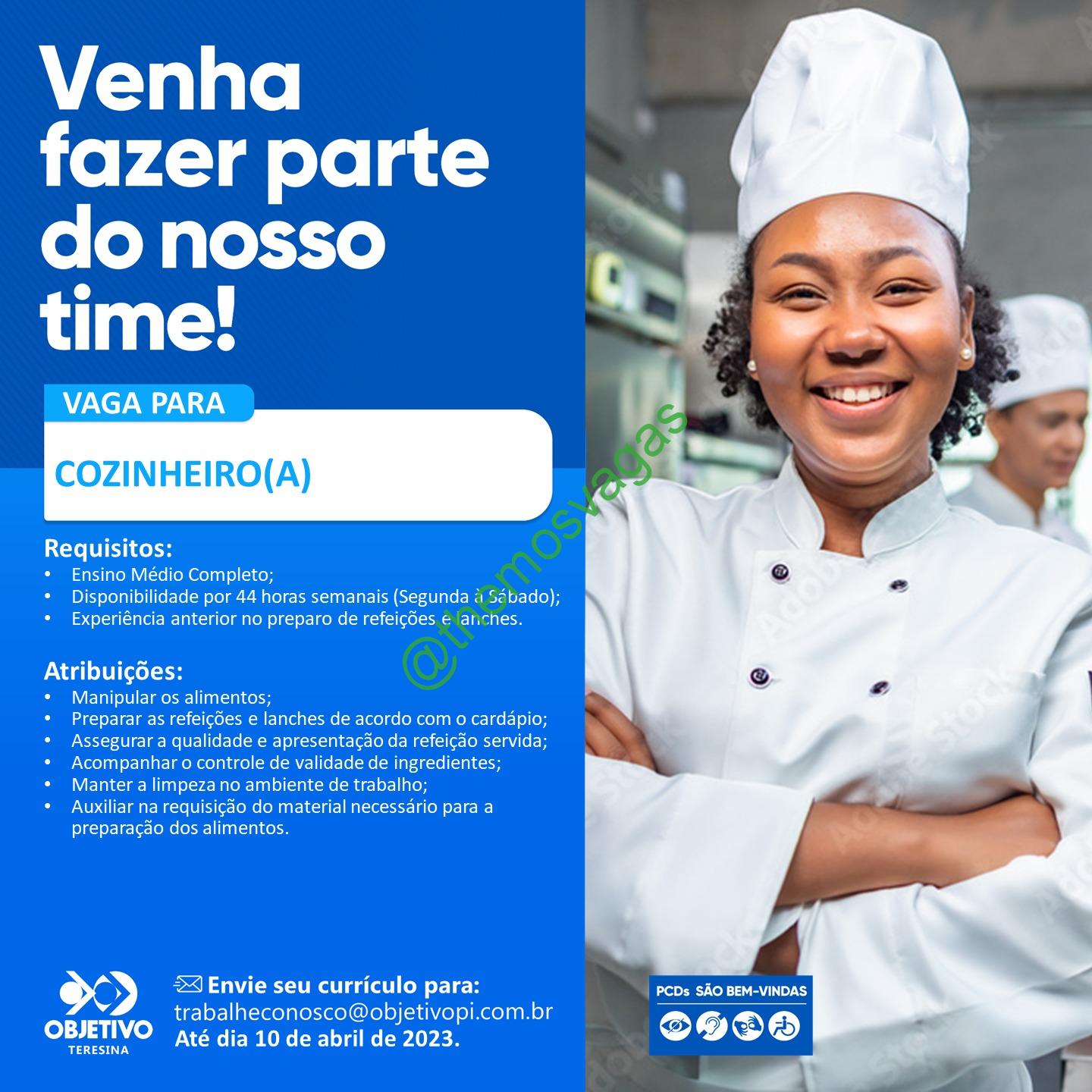 Cozinheiro A Teresina Pi Vaga S Themos Vagas Empregos E