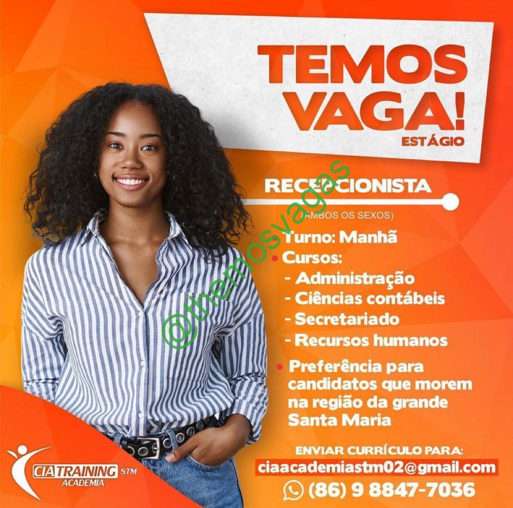 Est Gio De Recepcionista Teresina Pi Vaga S Themos Vagas