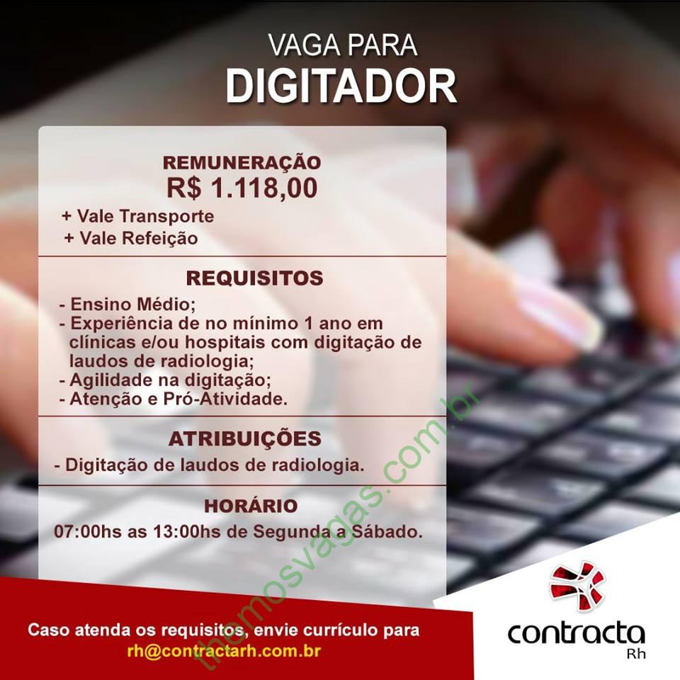 Modelo da descrição de vaga de Digitador