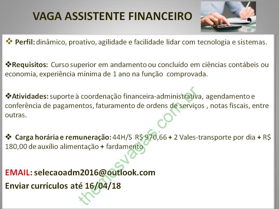 Time Control Contabilidade - ⚠ Vaga para Assistente Financeiro