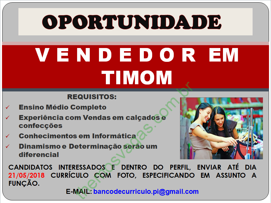 Emprego em Restaurante, Timon – MA, 02 vaga(s), Themos Vagas, Empregos  e EstágiosThemos Vagas