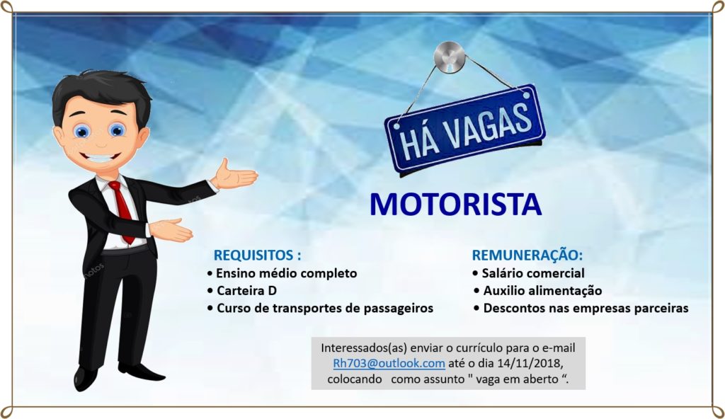 Vaga De Emprego Para Motorista Em Teresina – PI | Themos Vagas ...