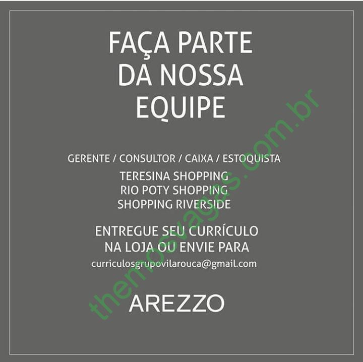 Arezzo abre vagas em Teresina PI Themos Vagas Empregos e