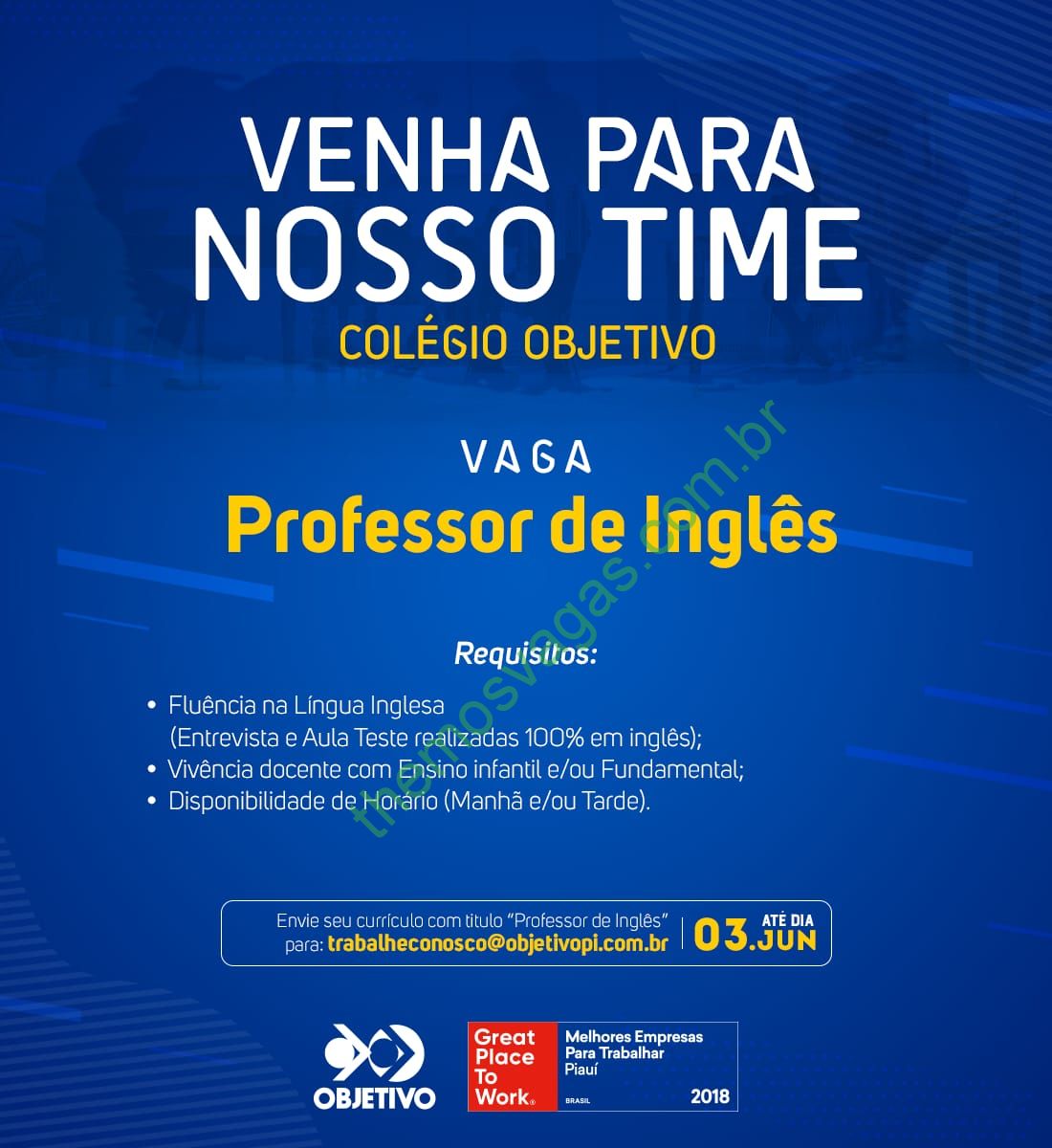 Professor de Inglês com experiência - Vagas de emprego - Adrianópolis,  Manaus 1238155828