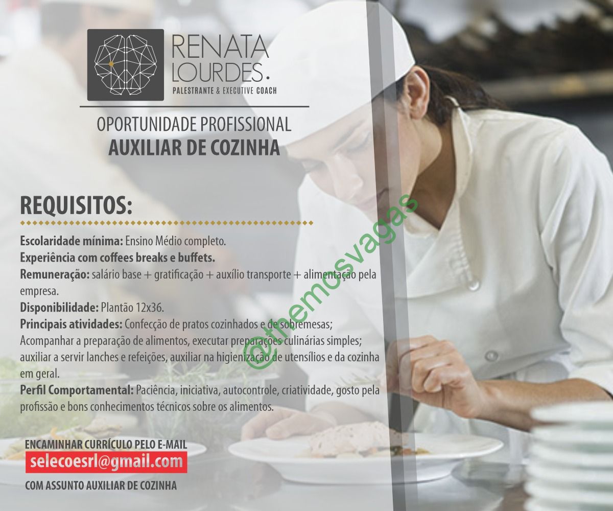 Auxiliar de Cozinha, Teresina – PI, 01 vaga(s), Themos Vagas, Empregos  e EstágiosThemos Vagas