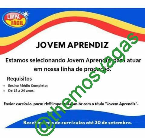 Jovem Aprendiz / 01 Vaga(s) / Fortaleza – CE | Themos Vagas | Empregos ...