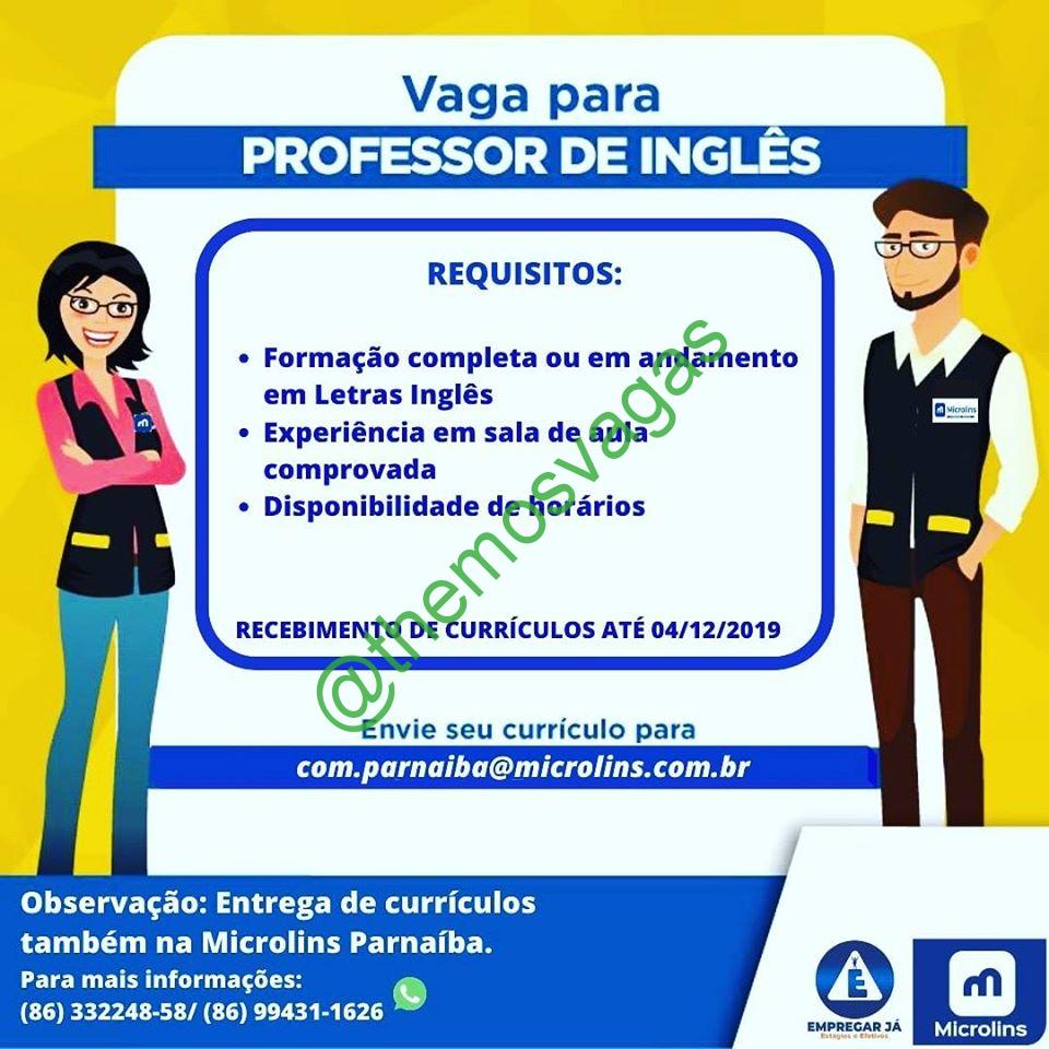 Professor de Inglês com experiência - Vagas de emprego - Adrianópolis,  Manaus 1238155828