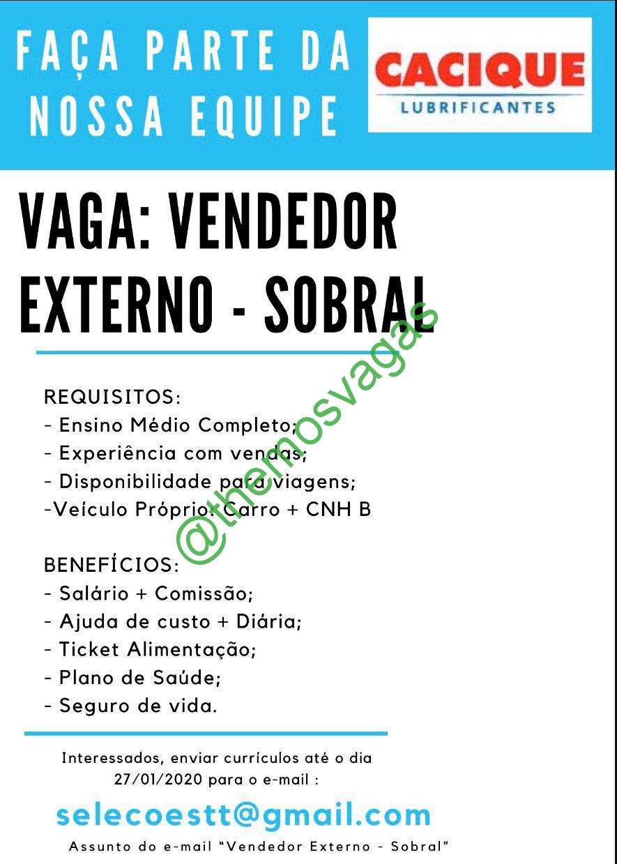 Vendedor Externo 01 Vaga S Sobral – Ce Themos Vagas Empregos E