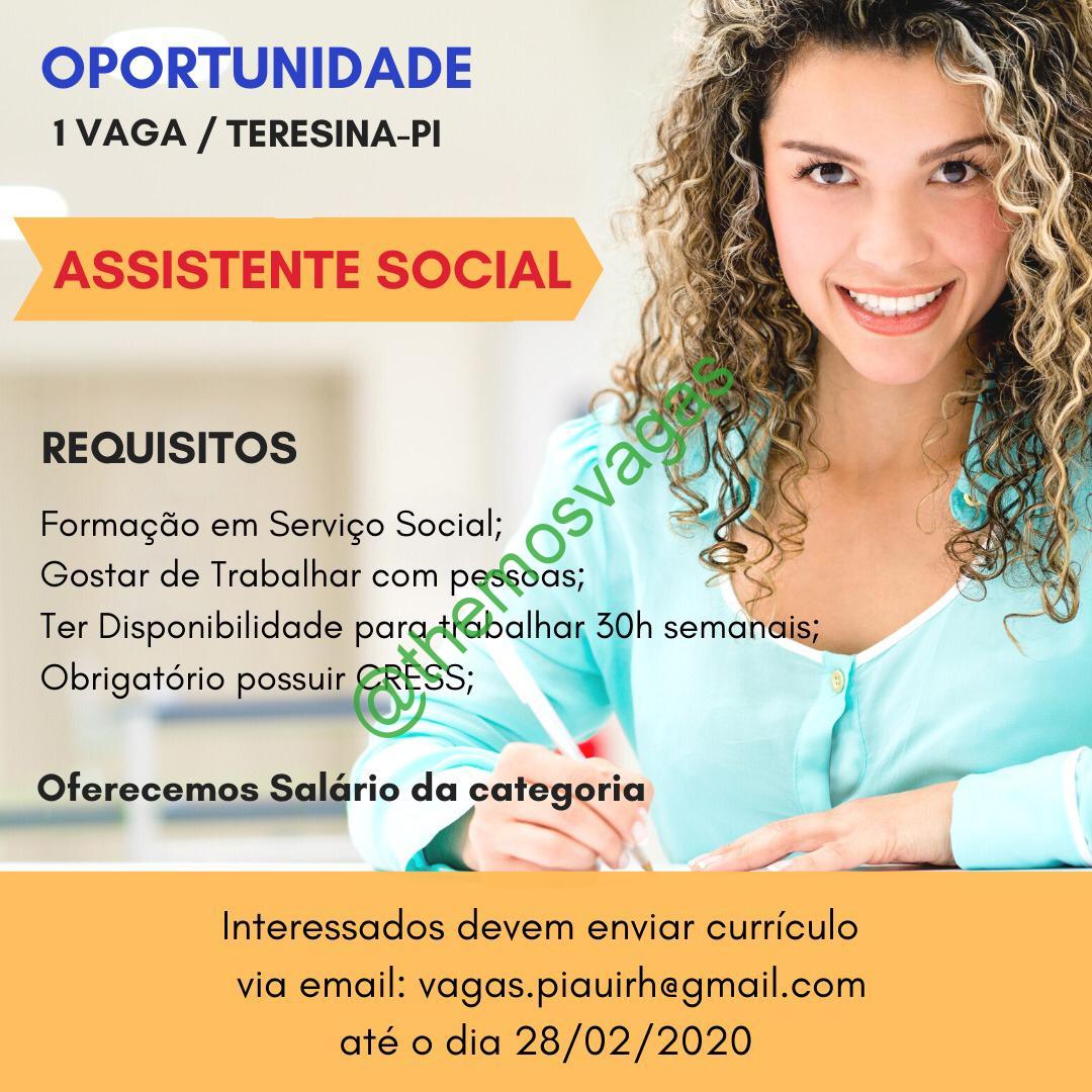 Assistente Social / 01 vaga(s) / Teresina PI Themos Vagas Empregos e EstágiosThemos Vagas Assistente Social / 01 vaga(s) / Teresina PI Themos Vagas Empregos e EstágiosThemos Vagas