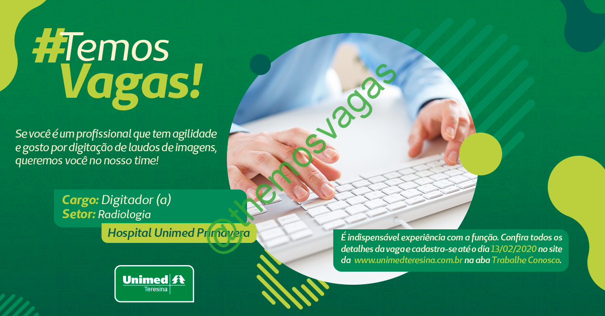 Emprego para Digitador em Teresina, Themos Vagas, Empregos e  EstágiosThemos Vagas