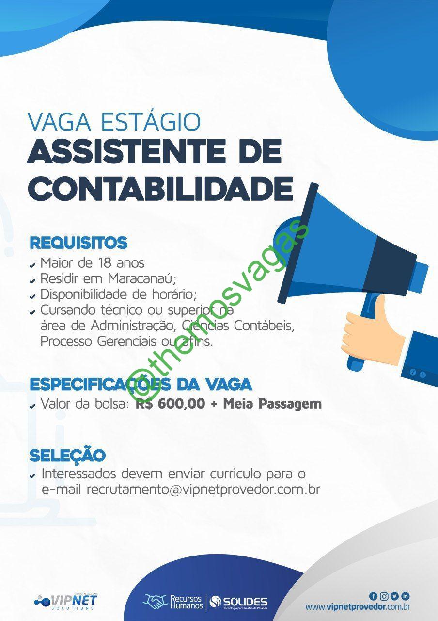 Time Control Contabilidade - ⚠ Vaga para Assistente Financeiro