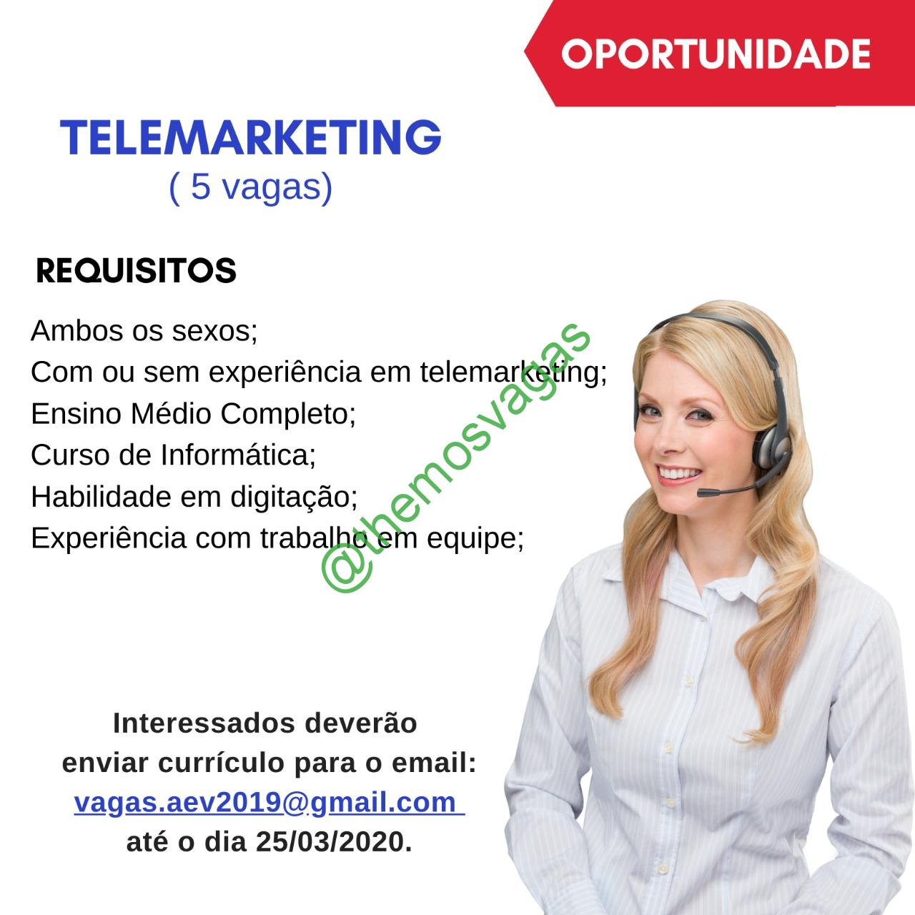 Empresa de telemarketing está com 630 vagas de emprego presencial