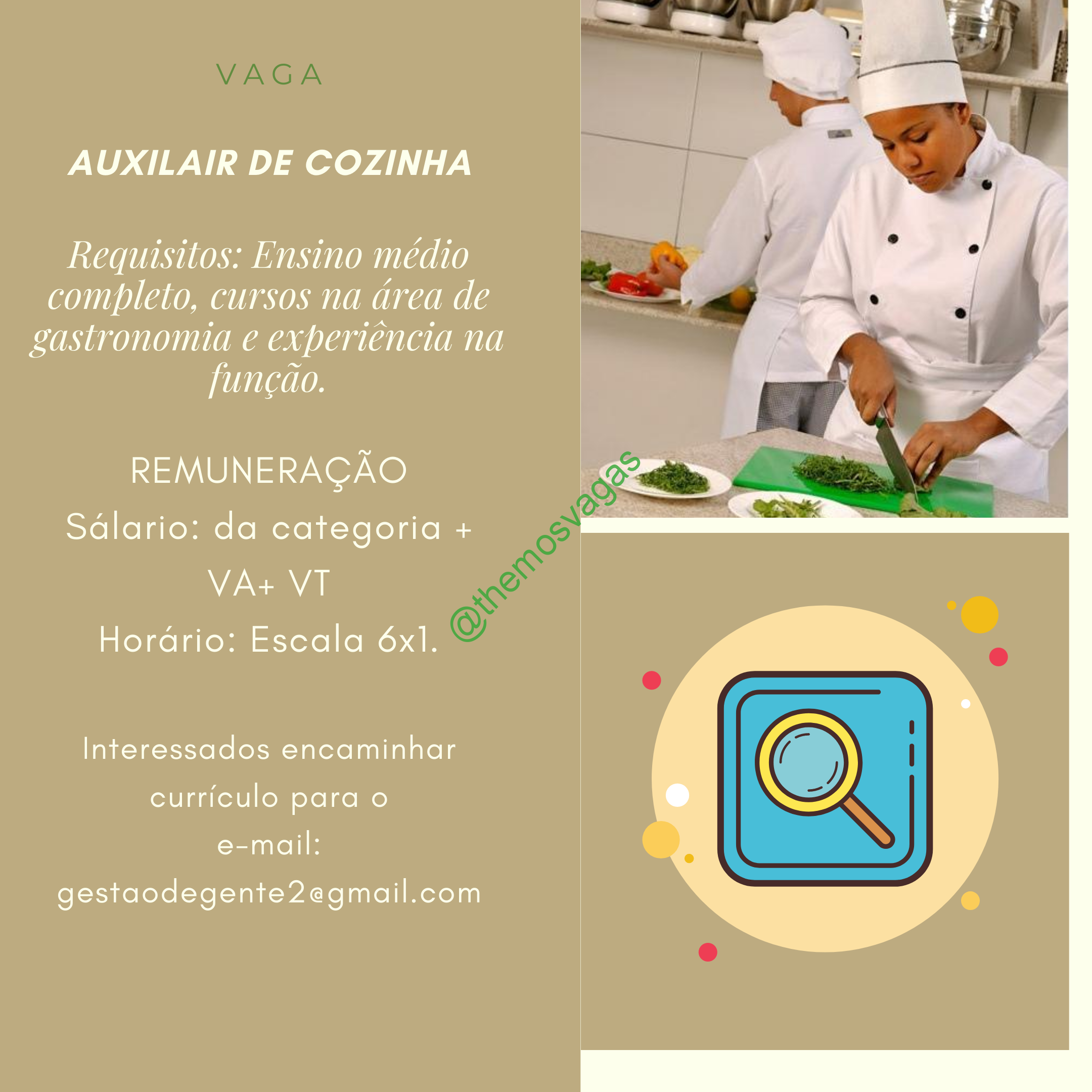 Auxiliar de Cozinha, Teresina – PI, 01 vaga(s), Themos Vagas, Empregos  e EstágiosThemos Vagas