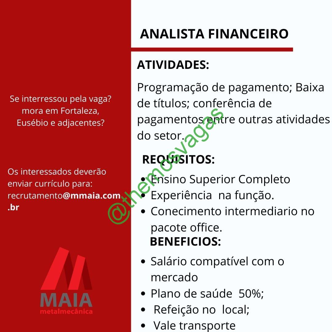 Vaga Analista Financeiro em Fortaleza/Ce