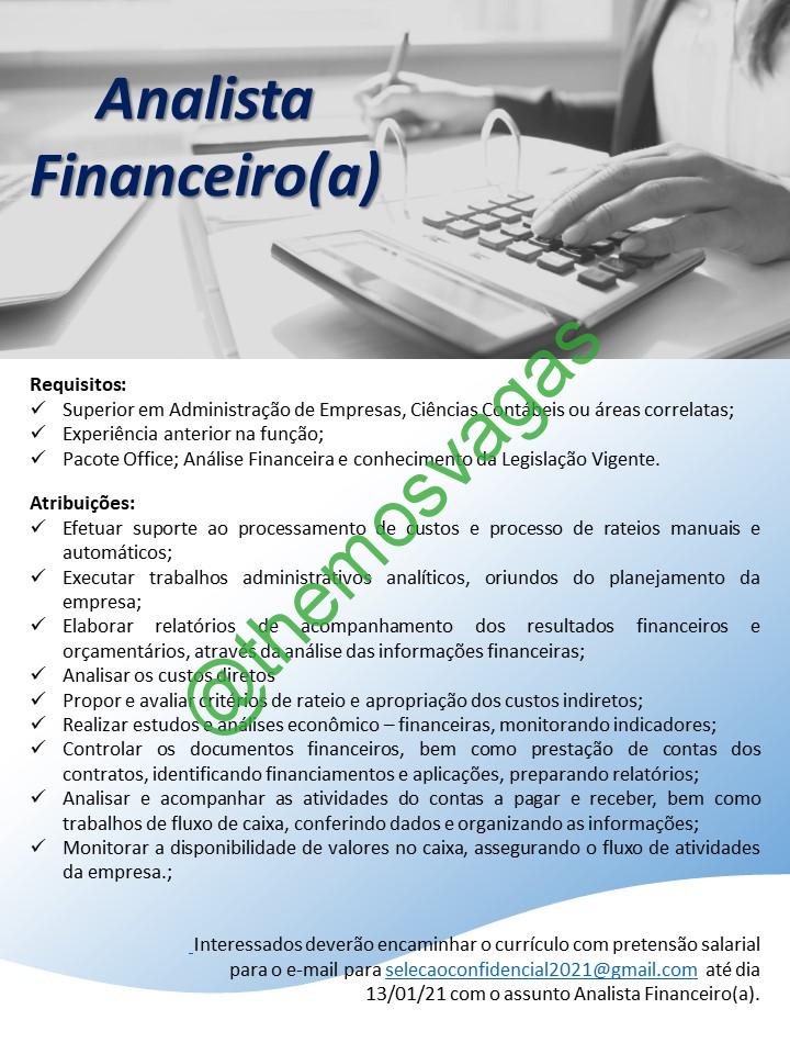 Vaga Analista Financeiro em Fortaleza/Ce