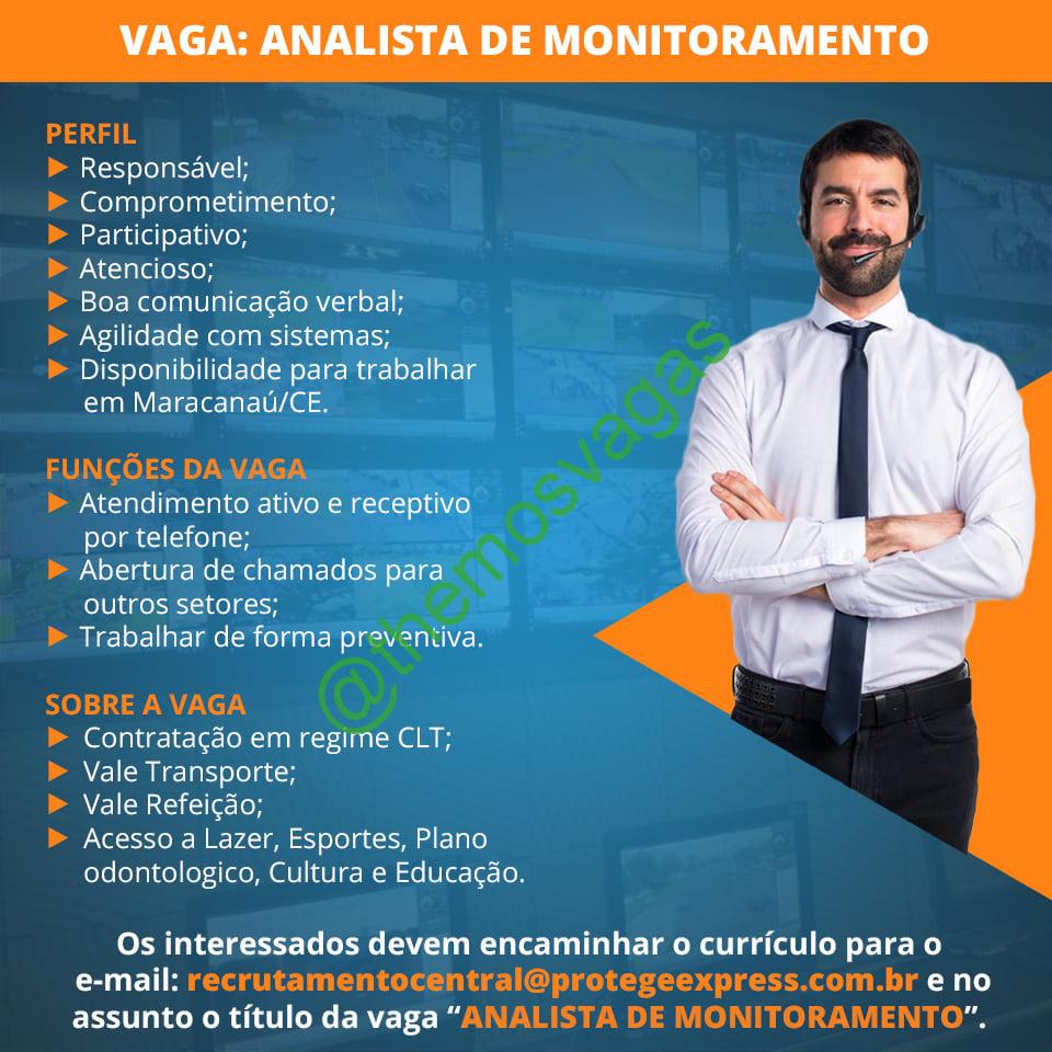 Analista De Monitoramento Fortaleza CE Vaga S Themos Vagas Empregos E