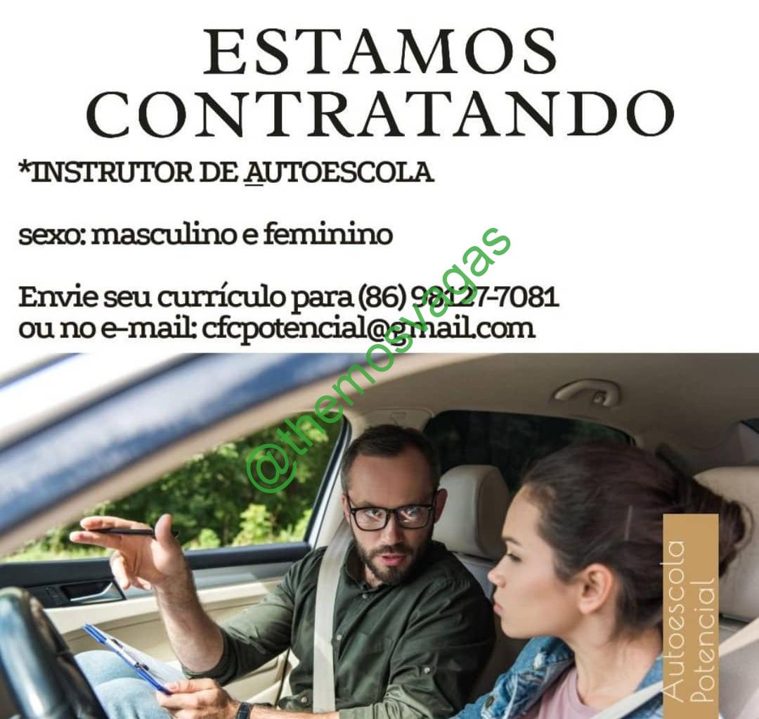 emprego de instrutor de auto escola