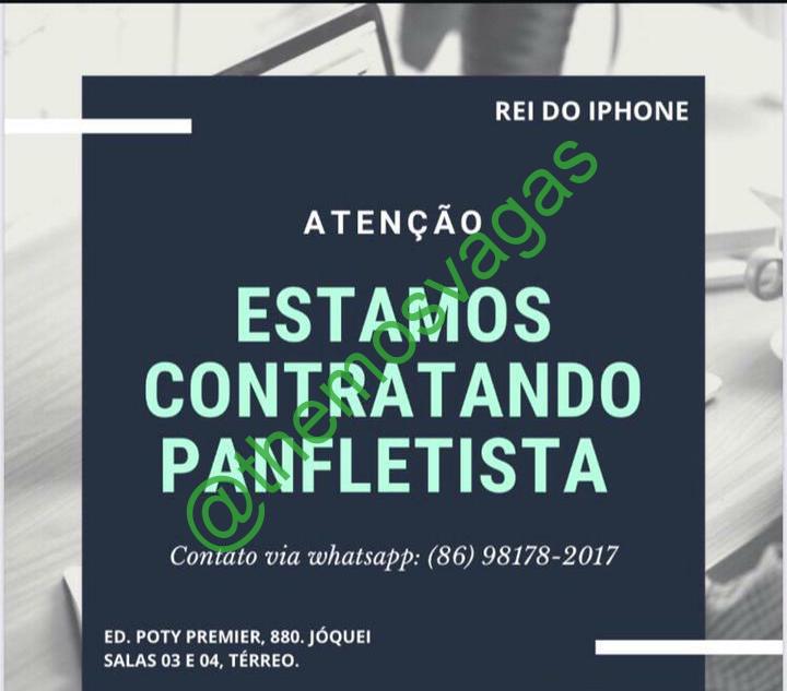 Panfleteiro Teresina Pi Vaga S Themos Vagas Empregos E Est Giosthemos Vagas