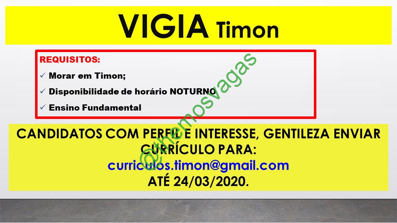 Vigia Timon – Ma 01 Vaga S Themos Vagas Empregos E