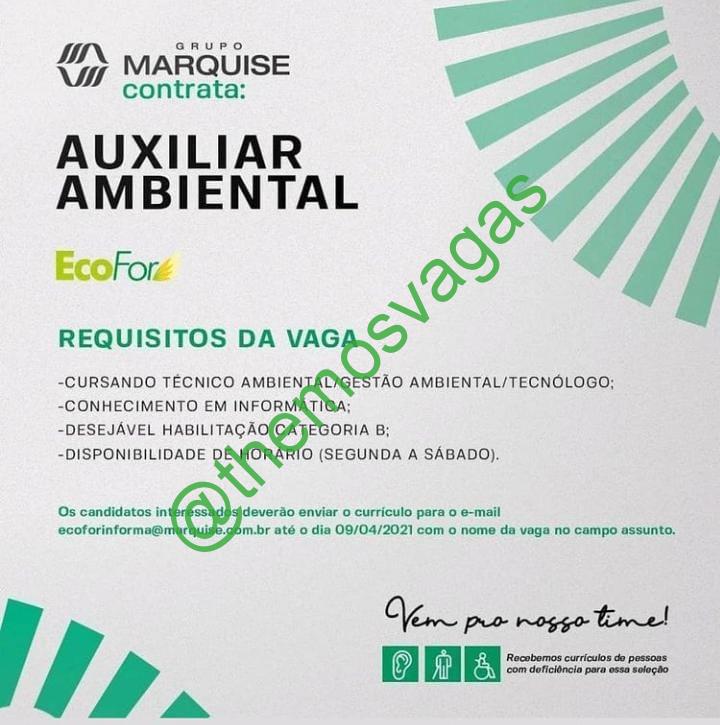 Auxiliar Ambiental, Fortaleza – CE, 01 vaga(s)