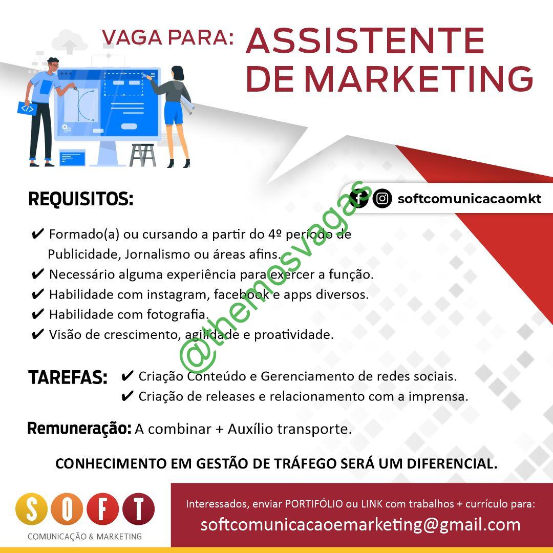 132 vagas de Assistente de marketing – Valinhos, São Paulo (Setembro/2023)