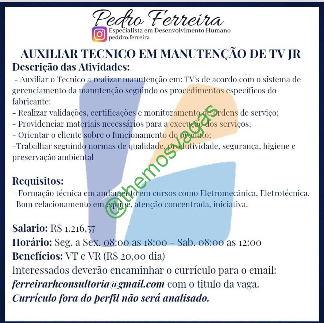 Auxiliar Ambiental, Fortaleza – CE, 01 vaga(s)