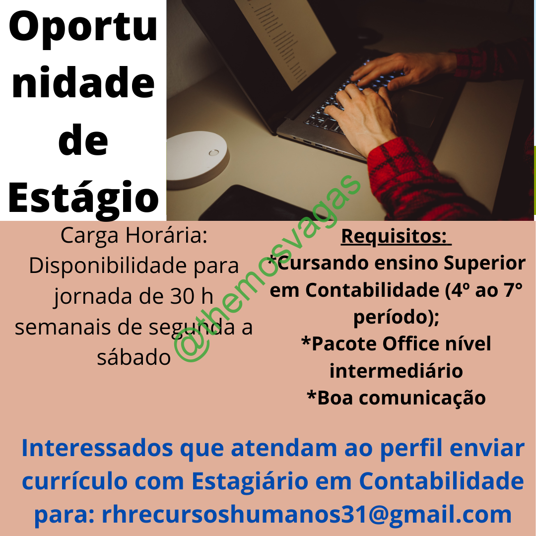 Estagiário de contabilidade