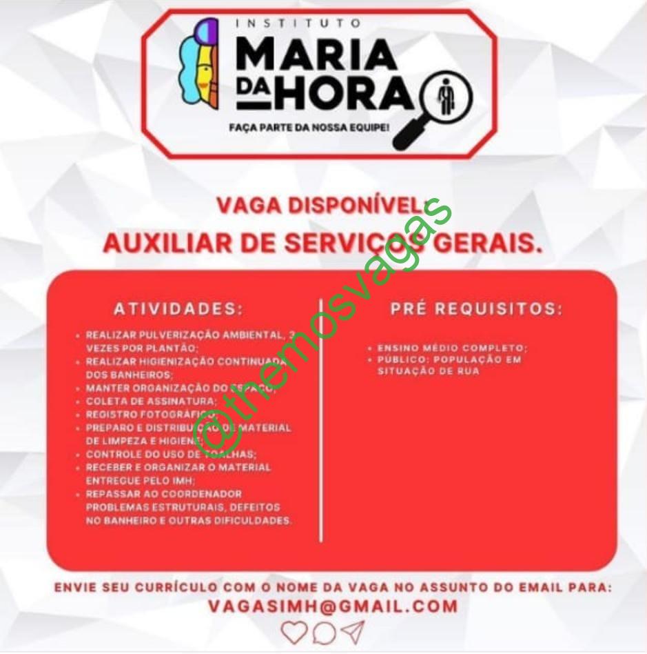 Auxiliar Ambiental, Fortaleza – CE, 01 vaga(s)