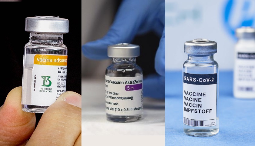 As diferenças entre as vacinas Coronavac, Astrazeneca e Pfizer