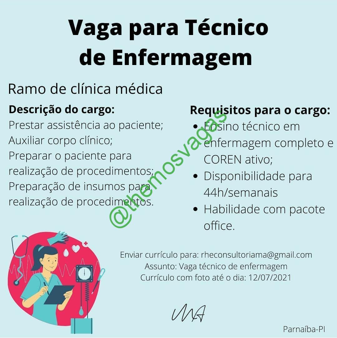 Vaga de emprego para Tecnico de enfermagem hemodialise em Barueri, SP