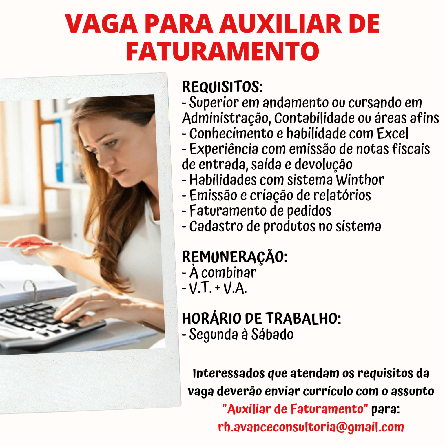 Auxiliar De Faturamento Teresina – Pi 01 Vaga S Themos Vagas