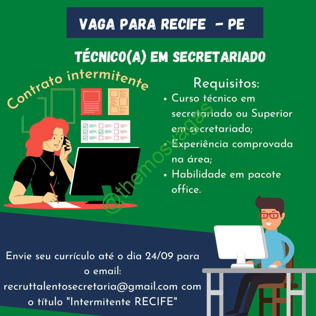 Técnico Em Secretariado Recife Pe 01 Vagas Themos Vagas Empregos E Estágiosthemos 5135