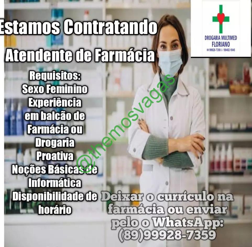 Atendente de Farmácia | Floriano – PI | 01 vaga(s) | Themos Vagas |  Empregos e EstágiosThemos Vagas | Empregos e Estágios