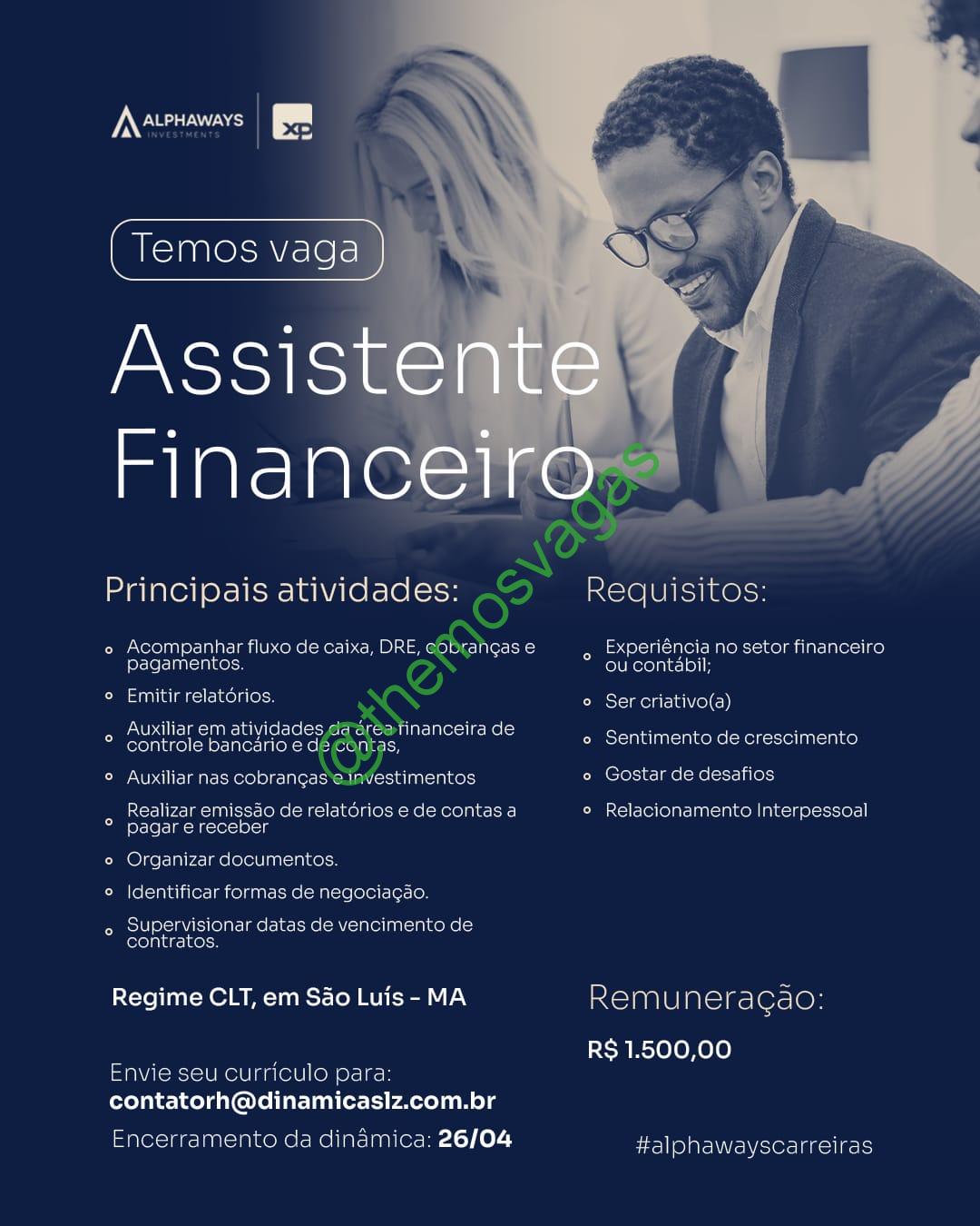 Assistente Financeiro São Luís Ma 01 Vagas Themos Vagas Empregos E Estágiosthemos 8540