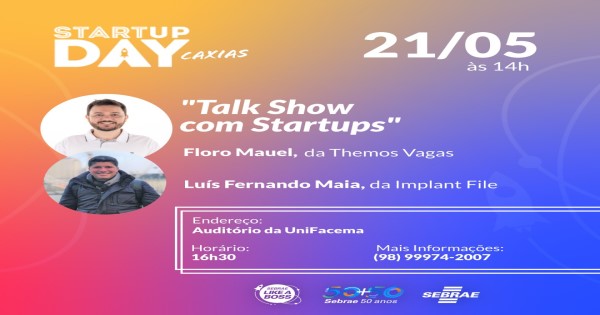 Acontece neste sábado o Startup Day em Caxias do Maranhão; confira a programação