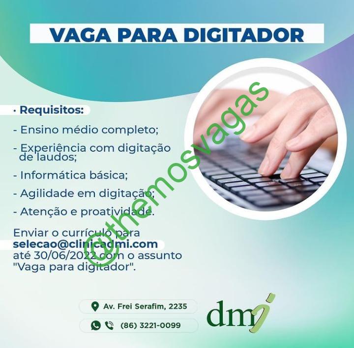 10 Vagas para Digitadores - Feminino e Masculino