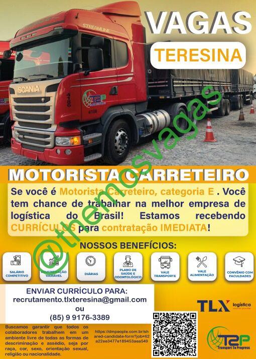 Motorista Carreteiro | Teresina – PI | 01 Vaga(s) | Themos Vagas ...