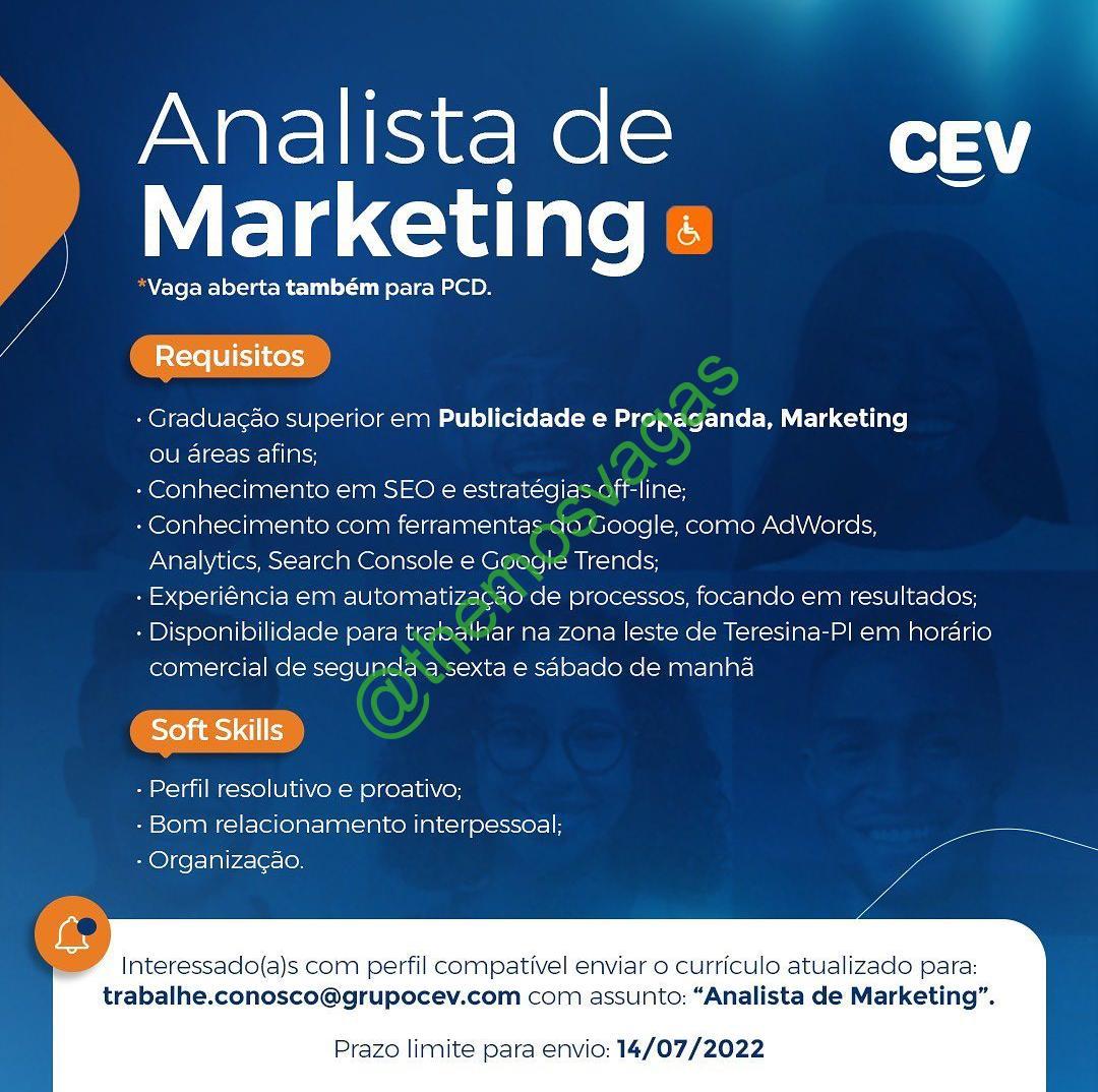 132 vagas de Assistente de marketing – Valinhos, São Paulo (Setembro/2023)