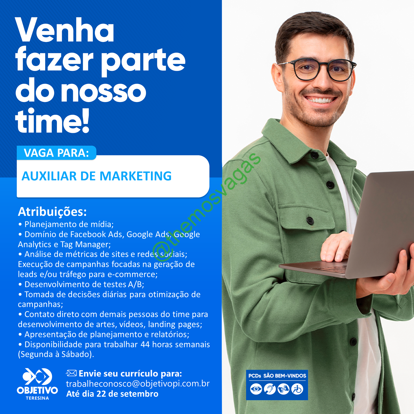 Auxiliar De Marketing Teresina Pi Vaga S Themos Vagas Empregos E Est Giosthemos