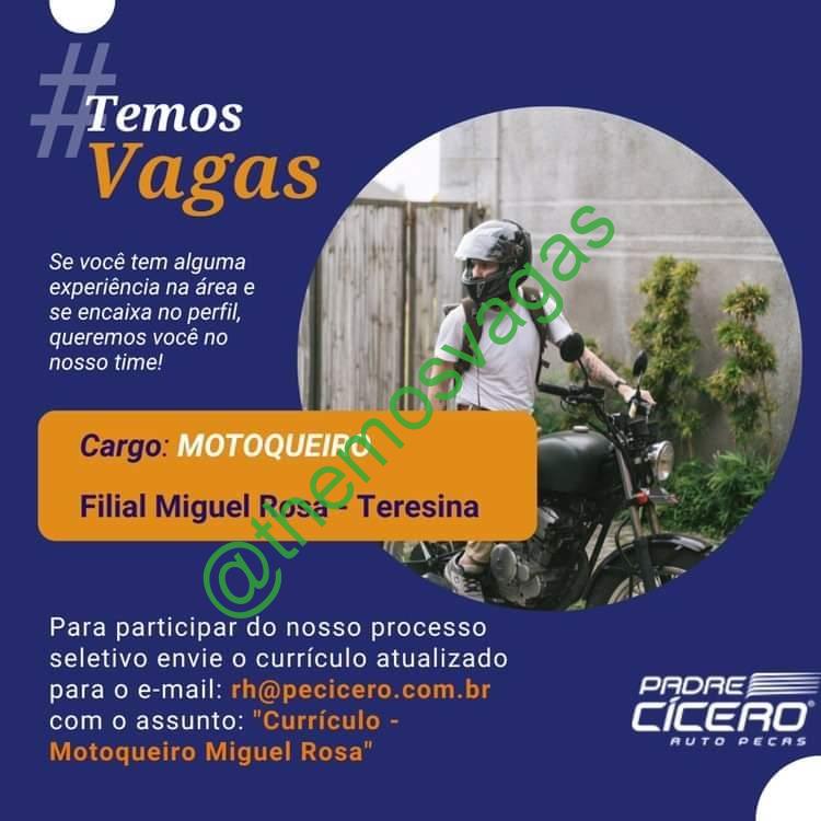 Vagas motoqueiros - Vagas de emprego - Montese, Fortaleza