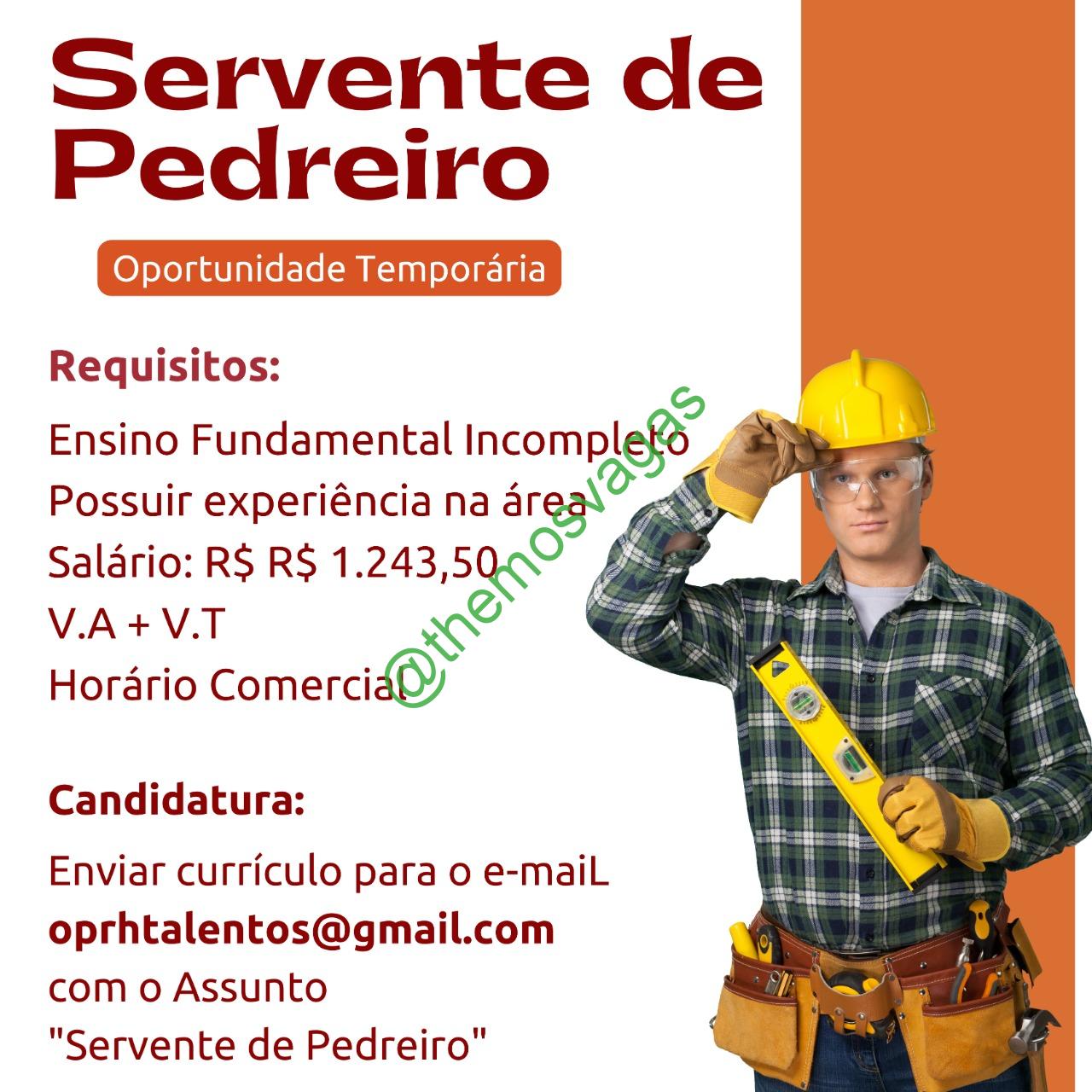 Exemplo De Curriculo De Servente De Pedreiro