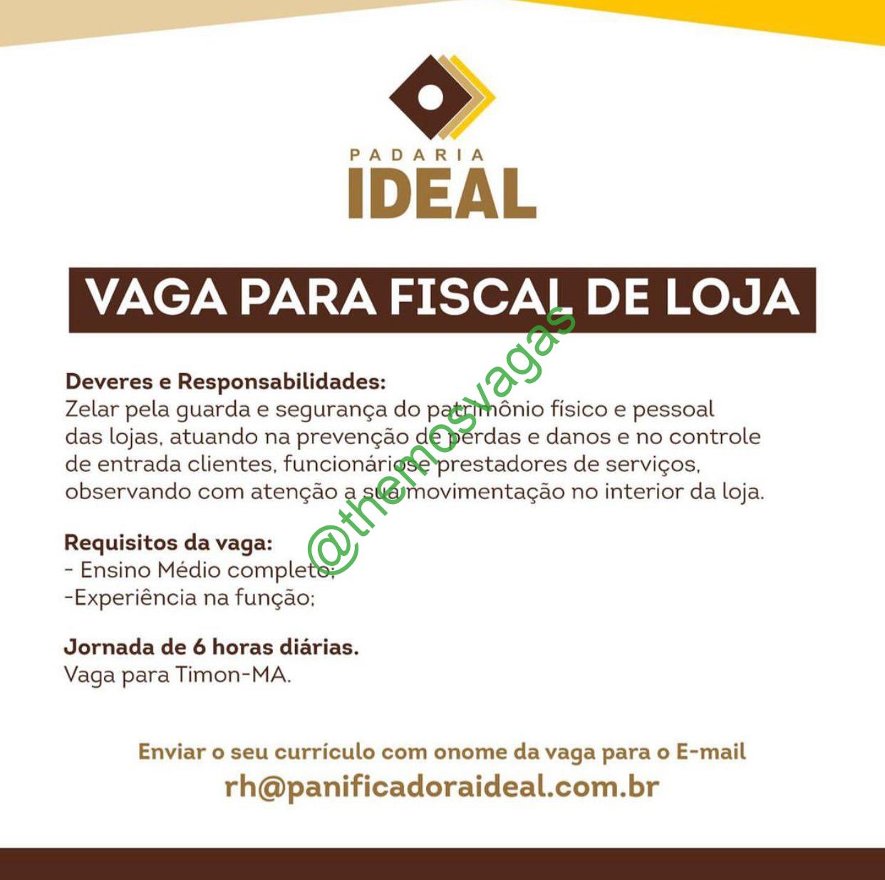 Fiscal De Loja Timon – Ma 01 Vaga S Themos Vagas Empregos E