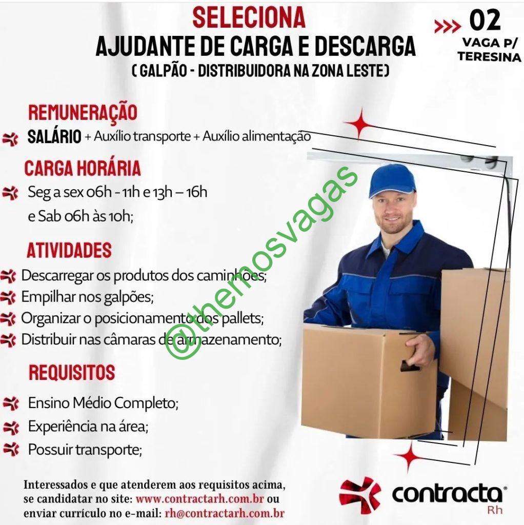 Ajudante Carga e Descarga Teresina PI 01 vaga(s) Themos Vagas