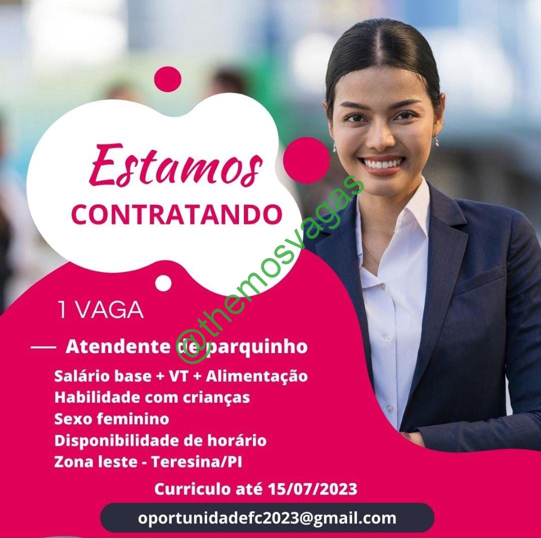 Atendente de Parque | Teresina – PI | 01 vaga(s) | Themos Vagas | Empregos  e EstágiosThemos Vagas | Empregos e Estágios