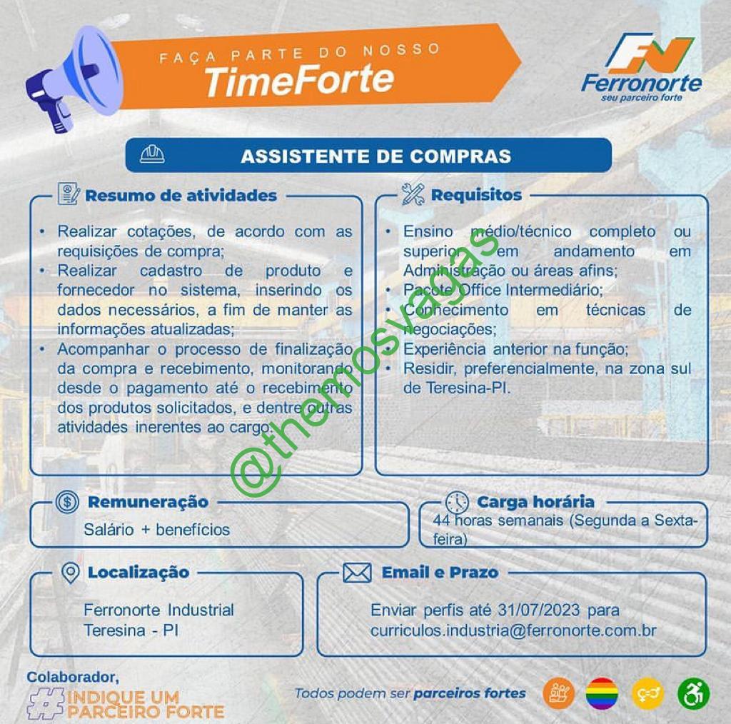 Assistente De Compras Teresina Pi Vaga S Themos Vagas Empregos E Est Giosthemos